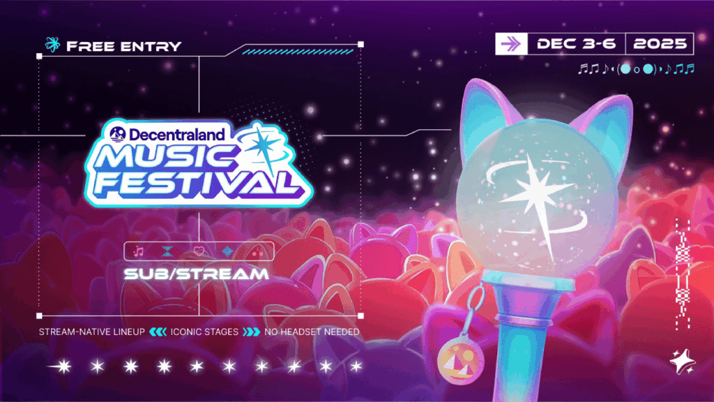 Decentraland Music Festival Dec 2025